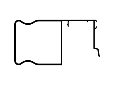 Refuerzo parante central ( Jxx = 43,3 cm4 )